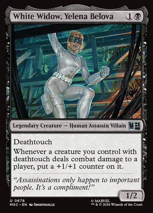 White Widow, Yelena Belova (676) (Foil) - Marvel Super Heroes Commander - Game On