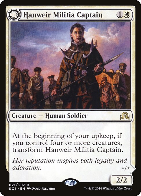 Hanweir Militia Captain // Westvale Cult Leader (21) - Shadows over Innistrad - Game On