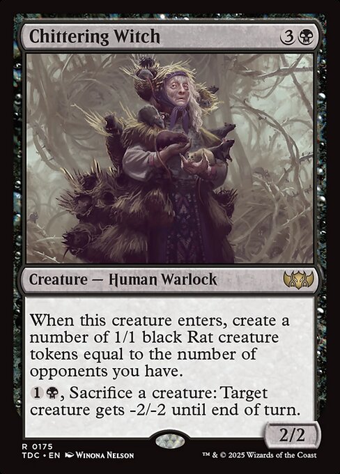 Chittering Witch (175) - Tarkir: Dragonstorm Commander - Game On