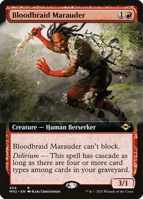Bloodbraid Marauder (454) - EXTENDED ART - Modern Horizons 2 - Game On