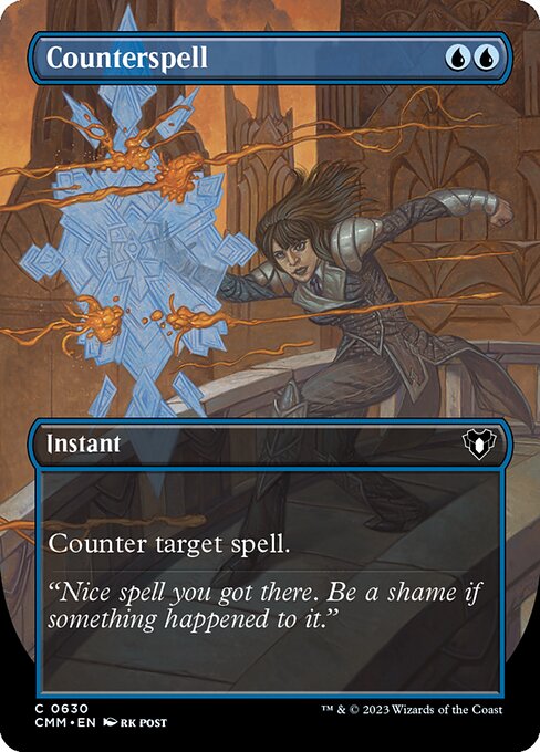 Counterspell (630) - BORDERLESS - FULL ART - Commander Masters - Game On