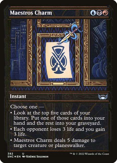 Maestros Charm (382) - SHOWCASE (Foil) - Streets of New Capenna - Game On