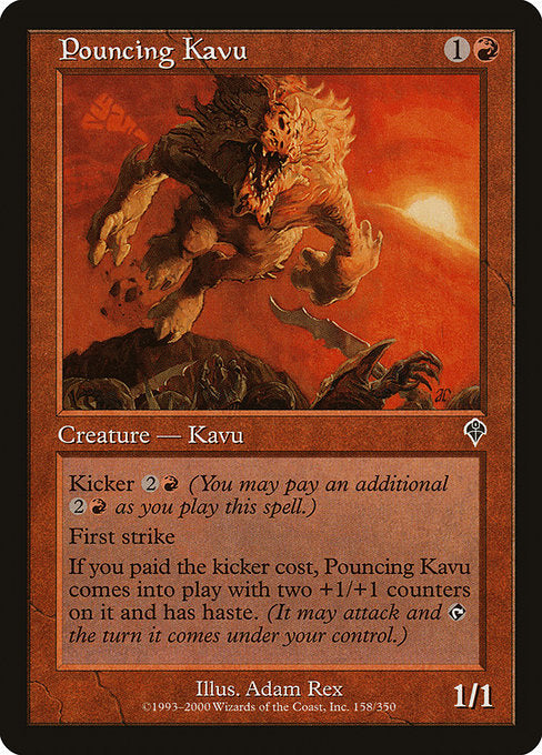 Pouncing Kavu (158) (Foil) - Invasion - Game On