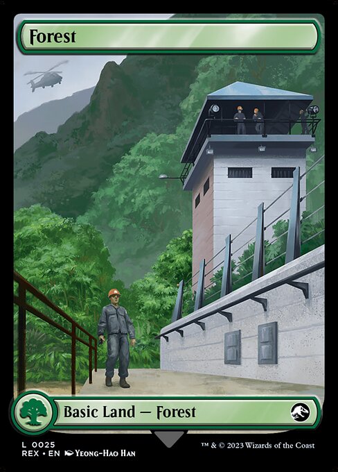 Forest // Forest (25) - FULL ART (Foil) - Jurassic World Collection - Game On