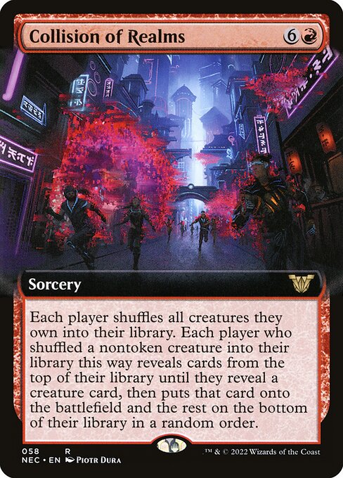 Collision of Realms (58) - EXTENDED ART - Neon Dynasty Commander - Game On