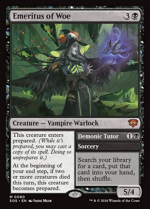 Emeritus of Woe // Demonic Tutor (80) - Secrets of Strixhaven - Game On