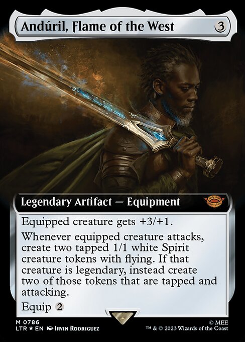 Andúril, Flame of the West (786) - EXTENDED ART (Foil) - The Lord of the Rings: Tales of Middle-earth - Game On