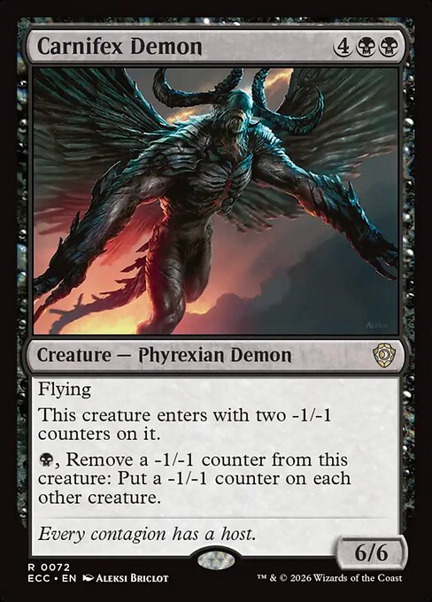 Carnifex Demon (72) - Lorwyn Eclipsed Commander - Game On