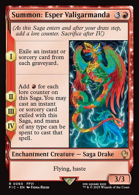 Summon: Esper Valigarmanda (60) (Foil) - Final Fantasy Commander - Game On