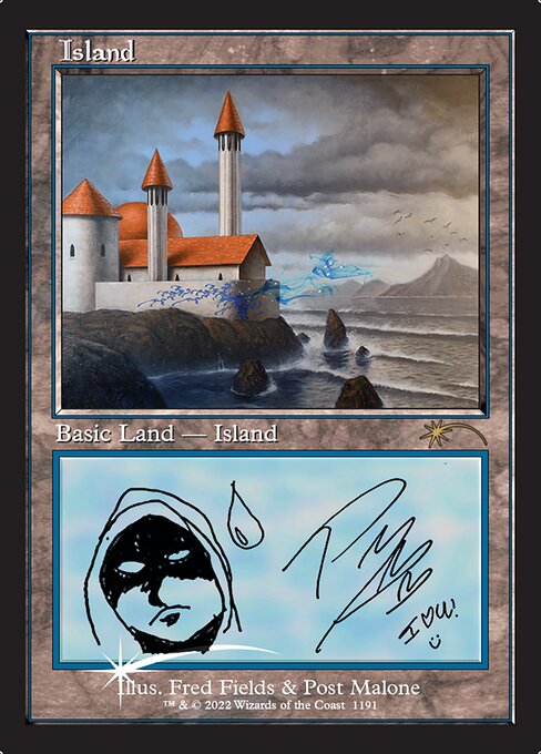 Island (1191) (Foil) - Secret Lair Drop - Game On