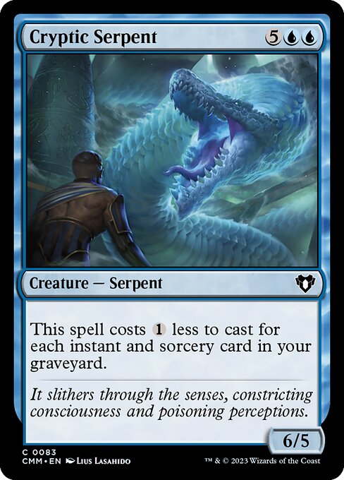 Cryptic Serpent (83) (Foil) - Commander Masters - Game On