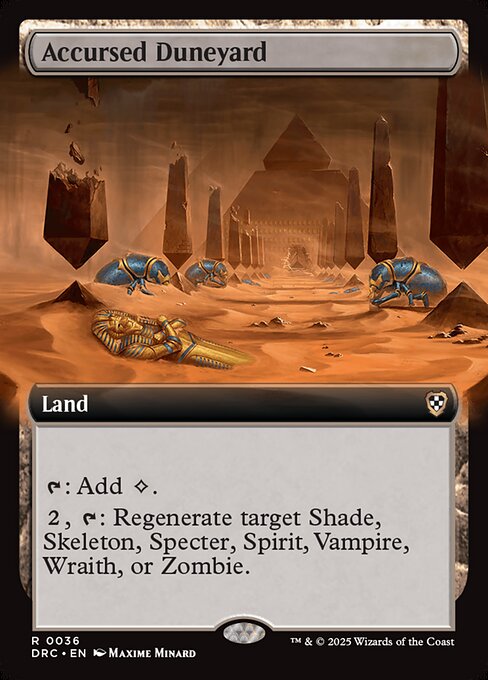 Accursed Duneyard (36) - EXTENDED ART - Aetherdrift Commander - Game On