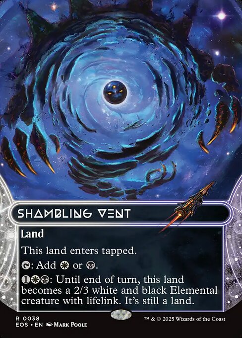 Shambling Vent (38) - BORDERLESS - FULL ART (Foil) - Edge of Eternities: Stellar Sights - Game On