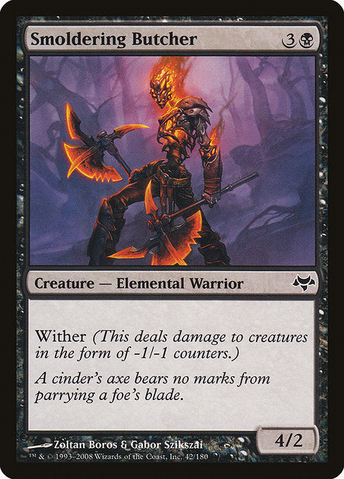 Smoldering Butcher (42) (Foil) - Eventide - Game On