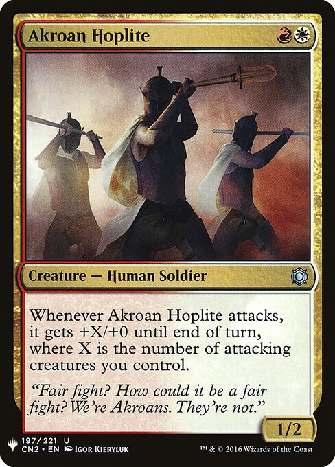 Akroan Hoplite (CN2-197) - The List - Game On