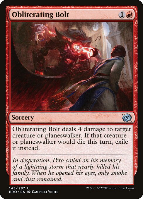 Obliterating Bolt (145) - The Brothers' War - Game On