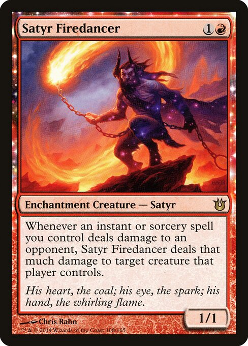 Satyr Firedancer (108) (Foil) - Born of the Gods - Game On