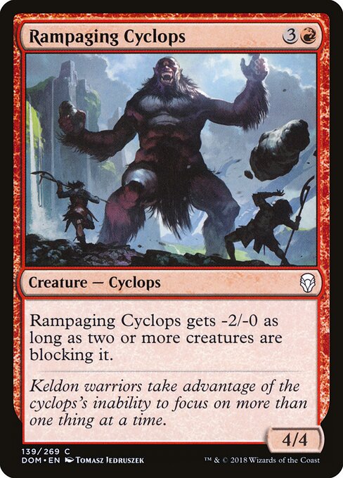 Rampaging Cyclops (139) (Foil) - Dominaria - Game On