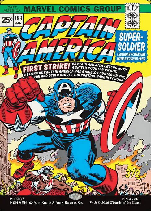 Captain America, Super-Soldier (387) - SHOWCASE (Foil) - Marvel Super Heroes - Game On