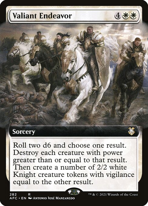 Valiant Endeavor (282) - EXTENDED ART - Forgotten Realms Commander - Game On