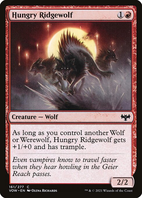 Hungry Ridgewolf (161) - Innistrad: Crimson Vow - Game On
