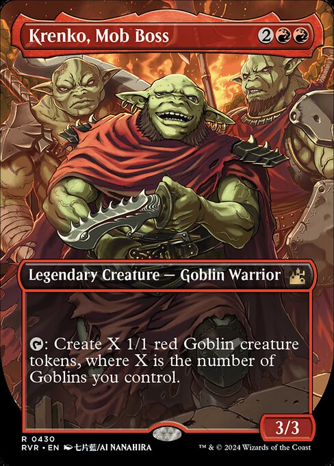 Krenko, Mob Boss (430) - BORDERLESS - FULL ART - Ravnica Remastered - Game On