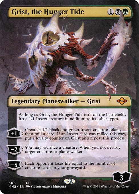 Grist, the Hunger Tide (306) - BORDERLESS - FULL ART - Modern Horizons 2 - Game On