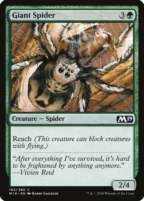 Giant Spider (183) (Foil) - Core Set 2019 - Game On