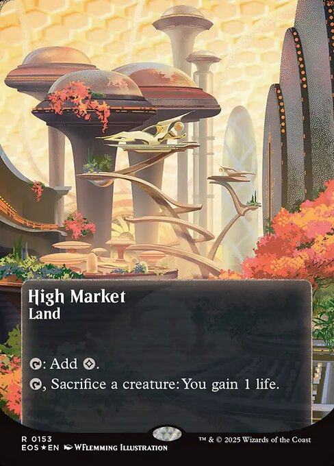 High Market (153) - BORDERLESS - FULL ART (Foil) - Edge of Eternities: Stellar Sights - Game On