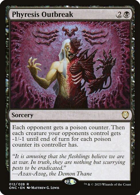 Phyresis Outbreak (12) - Phyrexia: All Will Be One Commander - Game On