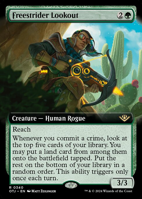 Freestrider Lookout (340) - EXTENDED ART - Outlaws of Thunder Junction - Game On
