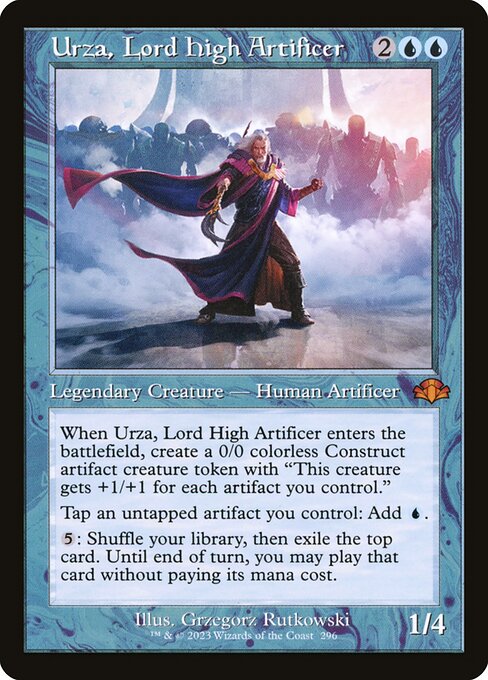 Urza, Lord High Artificer (296) (Foil) - Dominaria Remastered - Game On