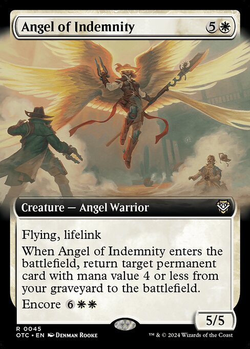 Angel of Indemnity (45) - EXTENDED ART - Outlaws of Thunder Junction Commander - Game On