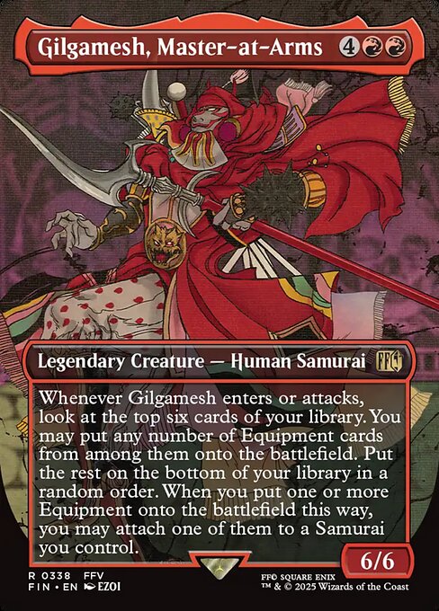 Gilgamesh, Master-at-Arms (338) - BORDERLESS - FULL ART (Foil) - Final Fantasy - Game On