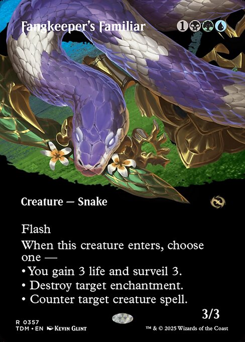Fangkeeper's Familiar (357) - BORDERLESS - FULL ART - Tarkir: Dragonstorm - Game On