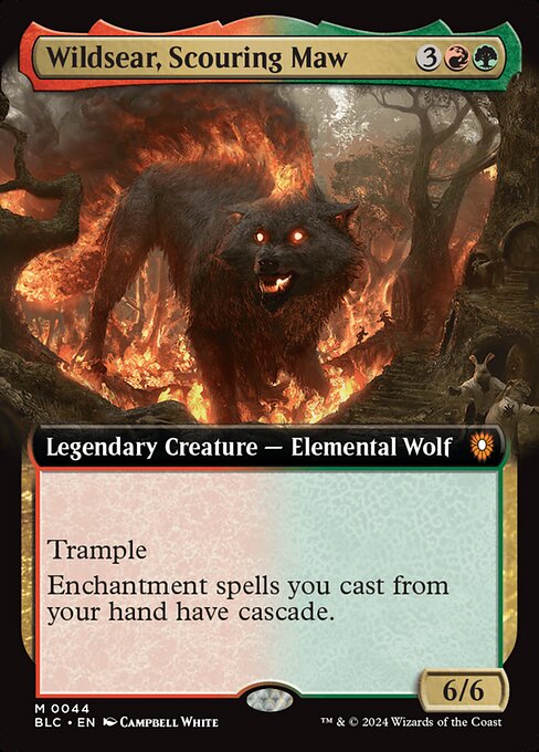Wildsear, Scouring Maw (44) - EXTENDED ART - Bloomburrow Commander - Game On