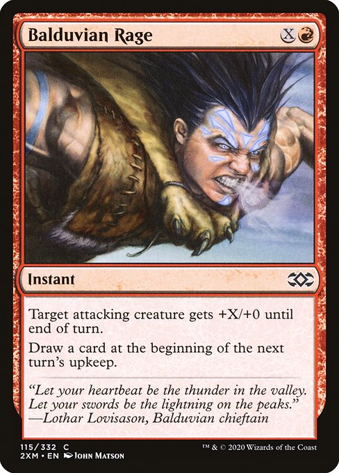 Balduvian Rage (115) (Foil) - Double Masters - Game On