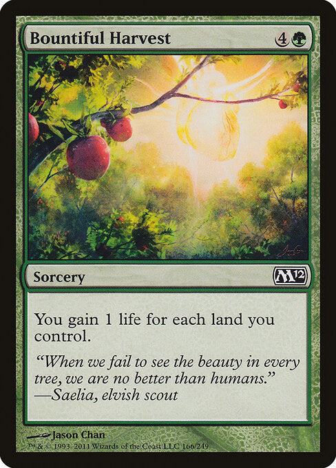 Bountiful Harvest (166) (Foil) - Magic 2012 - Game On