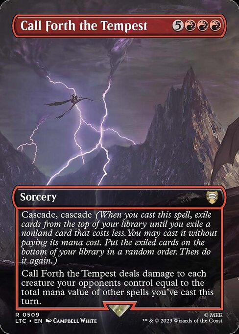 Call Forth the Tempest (509) - BORDERLESS - FULL ART (Foil) - Tales of Middle-earth Commander - Game On