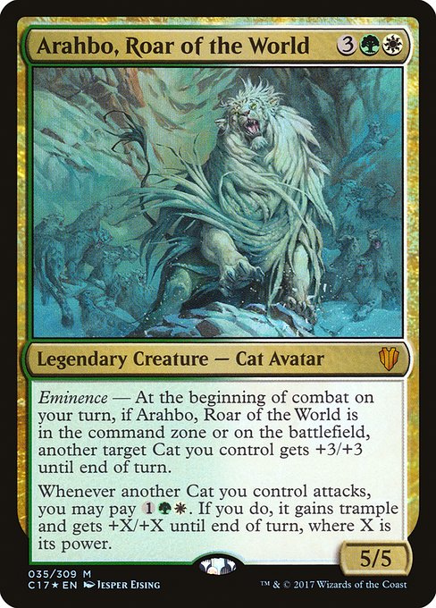 Arahbo, Roar of the World (35) (Foil) - Commander 2017 - Game On