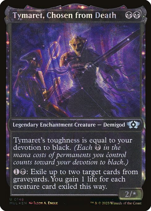 Tymaret, Chosen from Death (148) - SHOWCASE - FULL ART (Foil) - Multiverse Legends - Game On