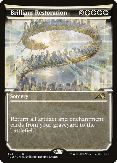 Brilliant Restoration (363) - SHOWCASE (Foil) - Kamigawa: Neon Dynasty - Game On