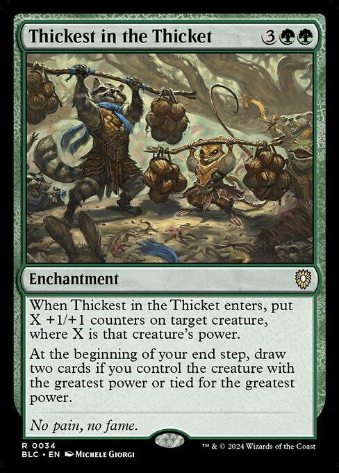 Thickest in the Thicket (34) - Bloomburrow Commander - Game On