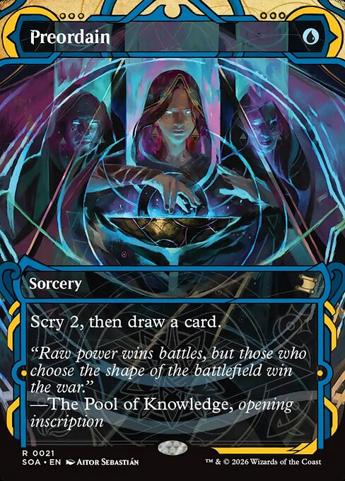 Preordain (21) - BORDERLESS - Secrets of Strixhaven Mystical Archive - Game On