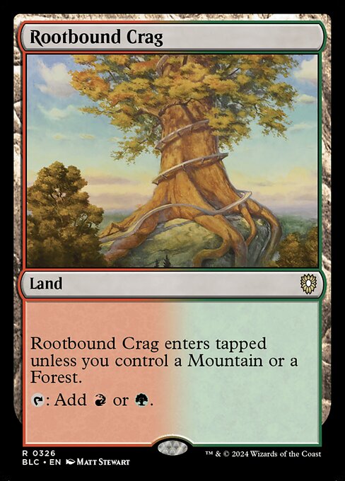 Rootbound Crag (326) - Bloomburrow Commander - Game On