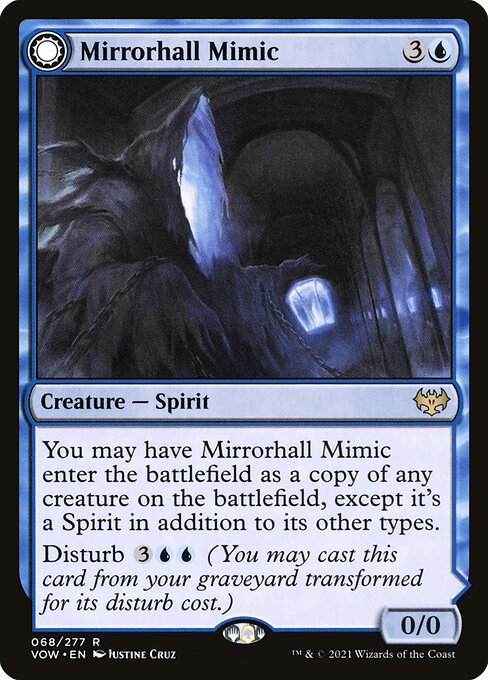 Mirrorhall Mimic // Ghastly Mimicry (68) - Innistrad: Crimson Vow - Game On