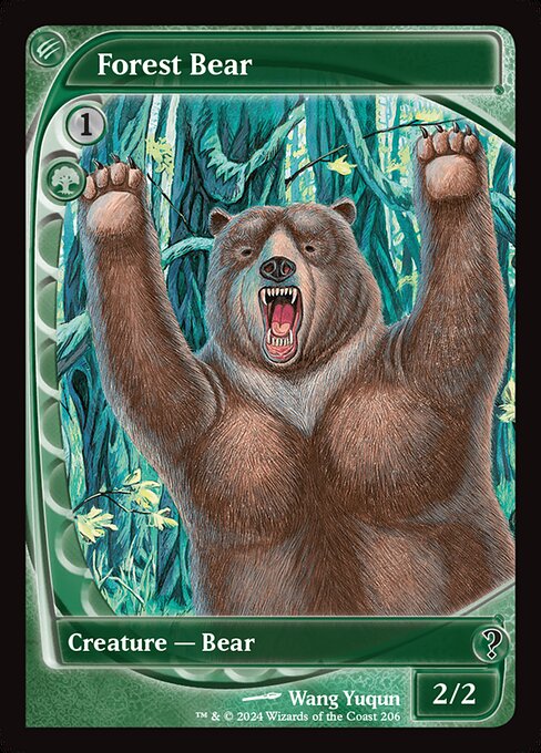 Forest Bear (206) - FULL ART - Mystery Booster 2 - Game On