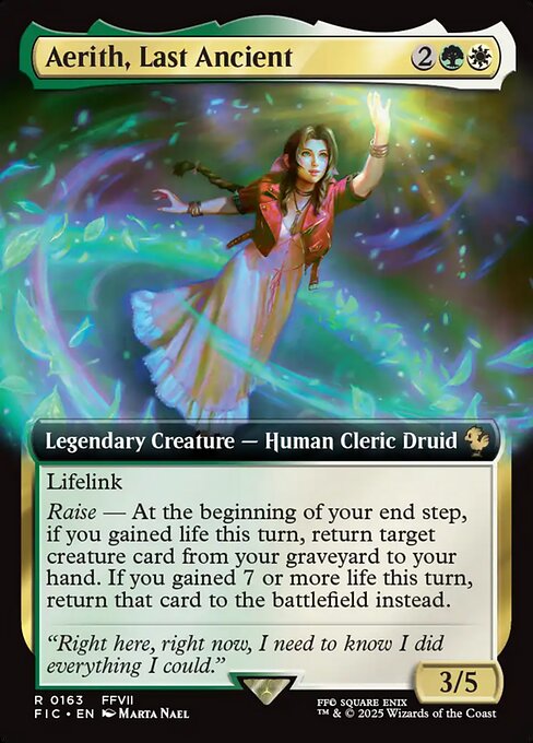 Aerith, Last Ancient (163) - EXTENDED ART - Final Fantasy Commander - Game On