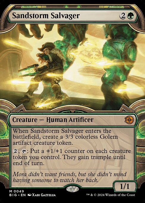 Sandstorm Salvager (49) - SHOWCASE (Foil) - The Big Score - Game On