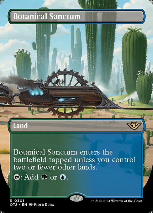 Botanical Sanctum (301) - BORDERLESS - FULL ART - Outlaws of Thunder Junction - Game On